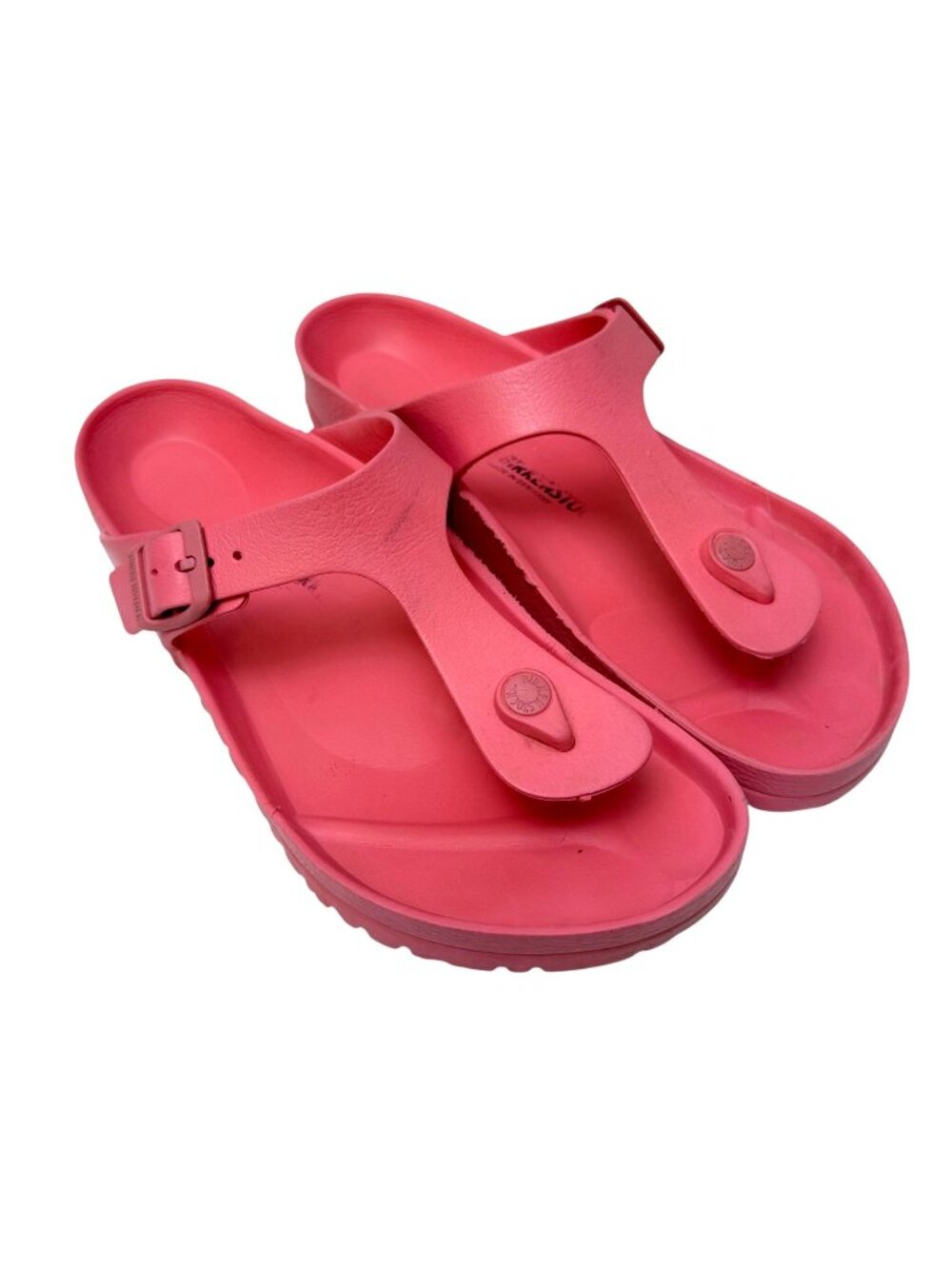 Birkenstock Gizeh Eva Sandals Womens 41 10-10.5 Pink Flip Flops Thongs Slides